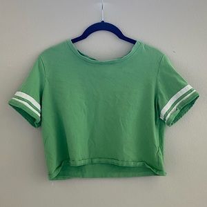 Green Crop Varsity Shirt Size M, Mossimo Supply Co